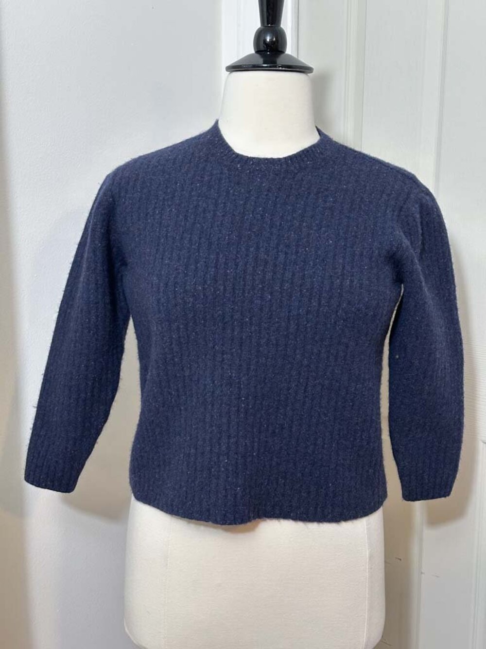 Club Room Charter 100% Lambswool Sweater, Navy